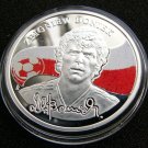 2009 Armenia Large Silver Color Proof 100 Dram/ Soccer Poland's Boniek