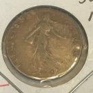 1918  France Liberty  silver 50 Centimes