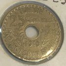 1919 French Tunisia 25 Centimes