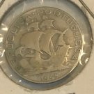1945 Portugal silver 2.5 Escudo Caravella Sailing ship