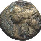 Ancient Greece 277-239 BC MACEDON ANTIGONOS GONATAS ATHENA PAN TROPHY AE #10
