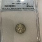 1538 Hungary Silver Denar- King Ferdinand -Habsburg Dynasty-slabbed, nice