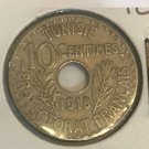 1918 French Tunisia 10 Centimes