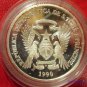 1990 St.Thomas  Large Silver Proof 1000 Dobras World Cup Soccer(Football)-2 Pl.