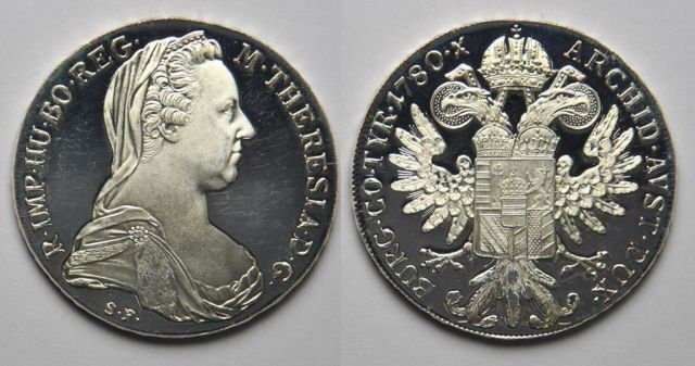 1780 Austria Large Silver  Proof-restrike Maria Theresia 1 Thaler