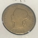 1872 H Canada silver 25 cents