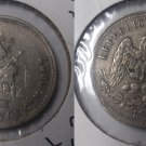 1890 Cn Mexico silver 25 centavo-Eagle/ Snake