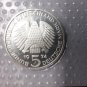 1974 Germany Silver Proof 5 Marks  Constitutional Law