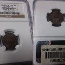 1863 Civil War Token New York Schaaf F-630BK-1a  NGC MS 63