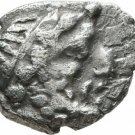 Ancient Greece 4 Cent BC LYCAONIA LARANDA small silver OBOL Heracles/Wolf