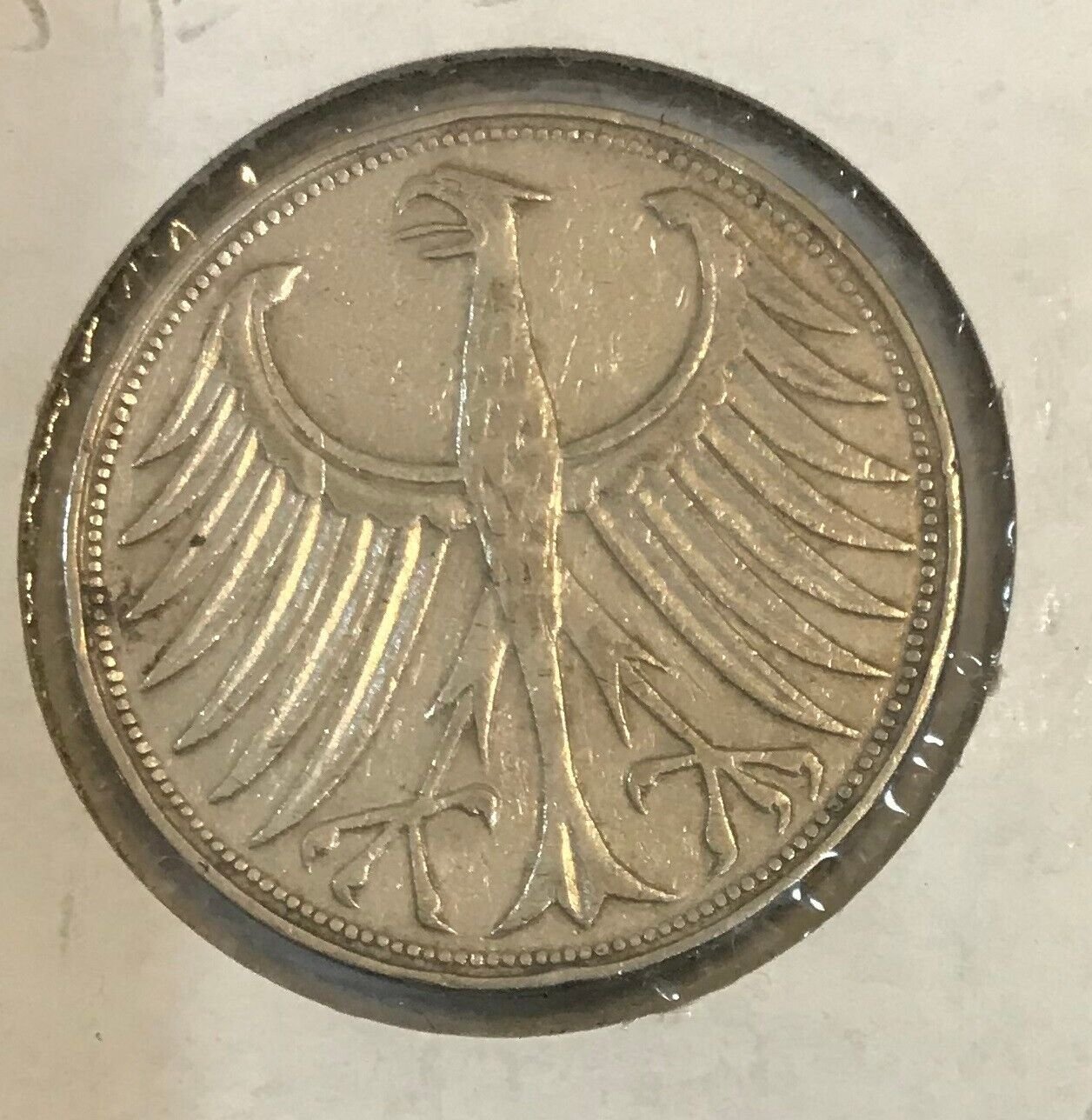 1951 F Germany Large Silver 5 marks