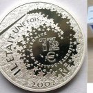 2002 France Large Proof Silver color 1.5 Euro Snow White Fairy  Tale Box