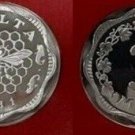 1981 Malta Proof Scalloped 3 Mils, Bee and honeycomb