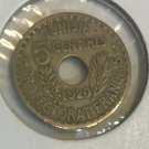 1920 French Tunisia 5 Centimes