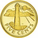1976 Barbados Proof 5 C South Point Lighthouse