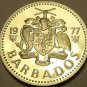 1977 Barbados Proof 10 C Tern bird flying