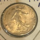 1918  France Liberty silver 1 Franc