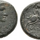 RARE Ancient Rome 31-30 BC MACEDON AMPHIPOLIS AUGUSTUS ARTEMIS Bull