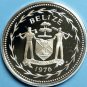1976 Belize Sterling Silver Proof 50c-Frigate Birds