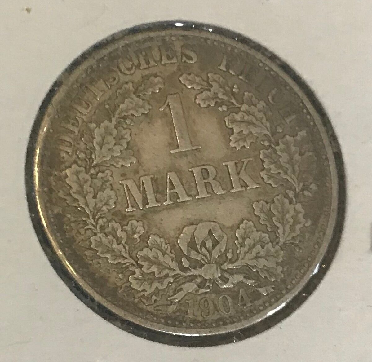 1904 F Germany Silver 1 mark