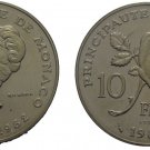 Rare 1982 Monaco Silver Essai 10 Francs Princess Grace/Rose