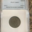 Rare 1965 G Germany Proof  1 Mark- mintage 1200, slabbed