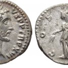 Ancient Rome Antoninus Pius AD138-161 SILVER DENARIUS Annona Aehre Modius Prora