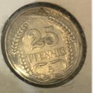 1910 A Germany  25 pfennig-scarce type, #2