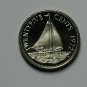 1972 Bahamas  Proof 25 c- Sail Boat