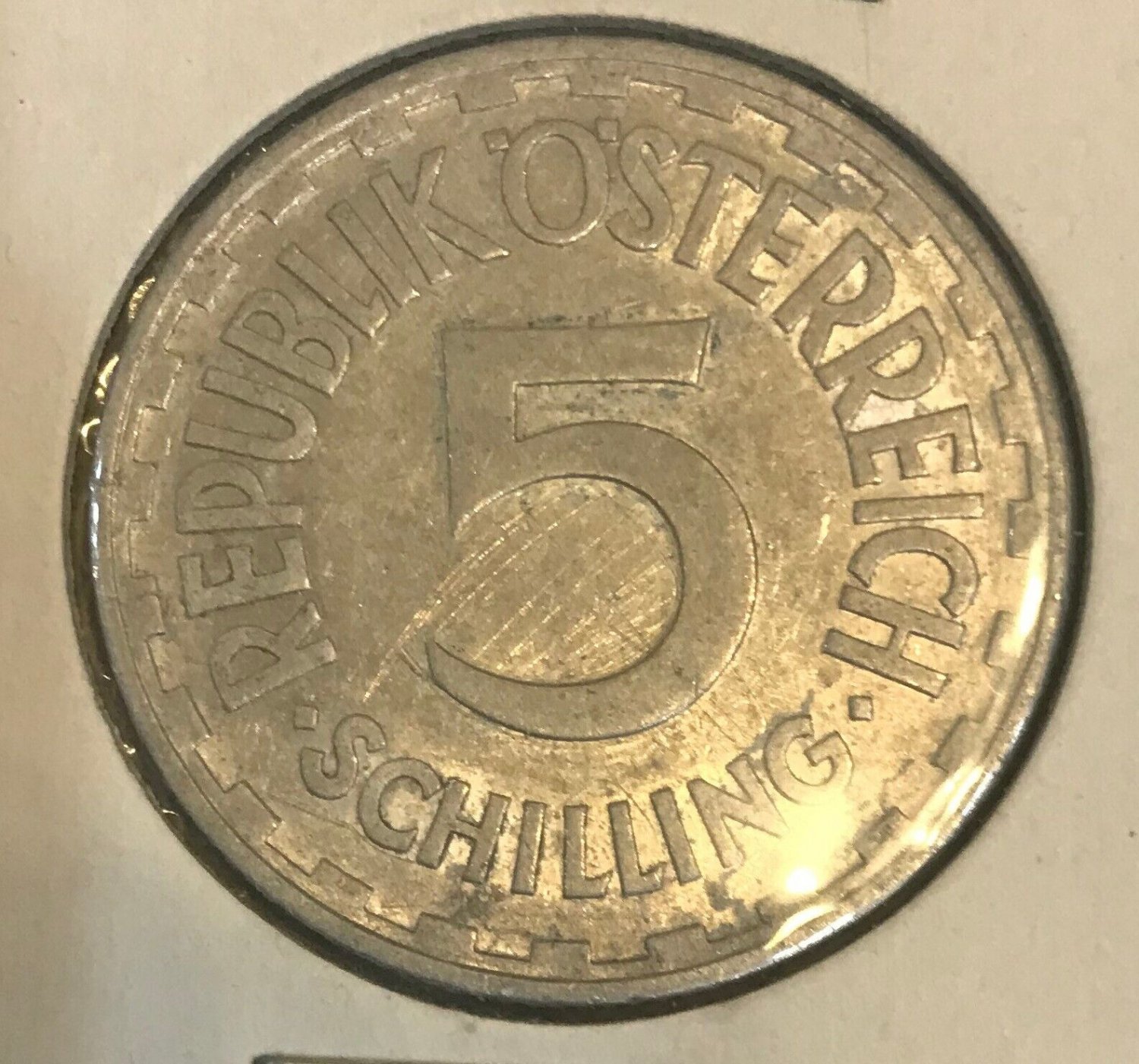 1952 Austria  5 schillings
