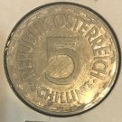 1952 Austria  5 schillings