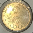 1972 F Germany Large Silver 10 Marks Munchen Olympics Flame #2