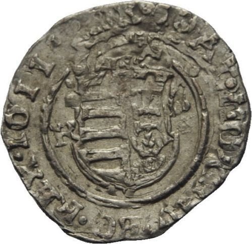 1611 Hungary Silver Denar- King Mathias -Habsburg Dynasty; Virgin Mary,nice