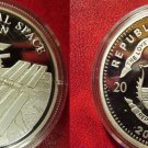 Liberia 2000 Large Silver Proof $20-International Space Station