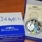 2002 France Large Proof Silver color 1.5 Euro Cinderella Fairy  Tale Box