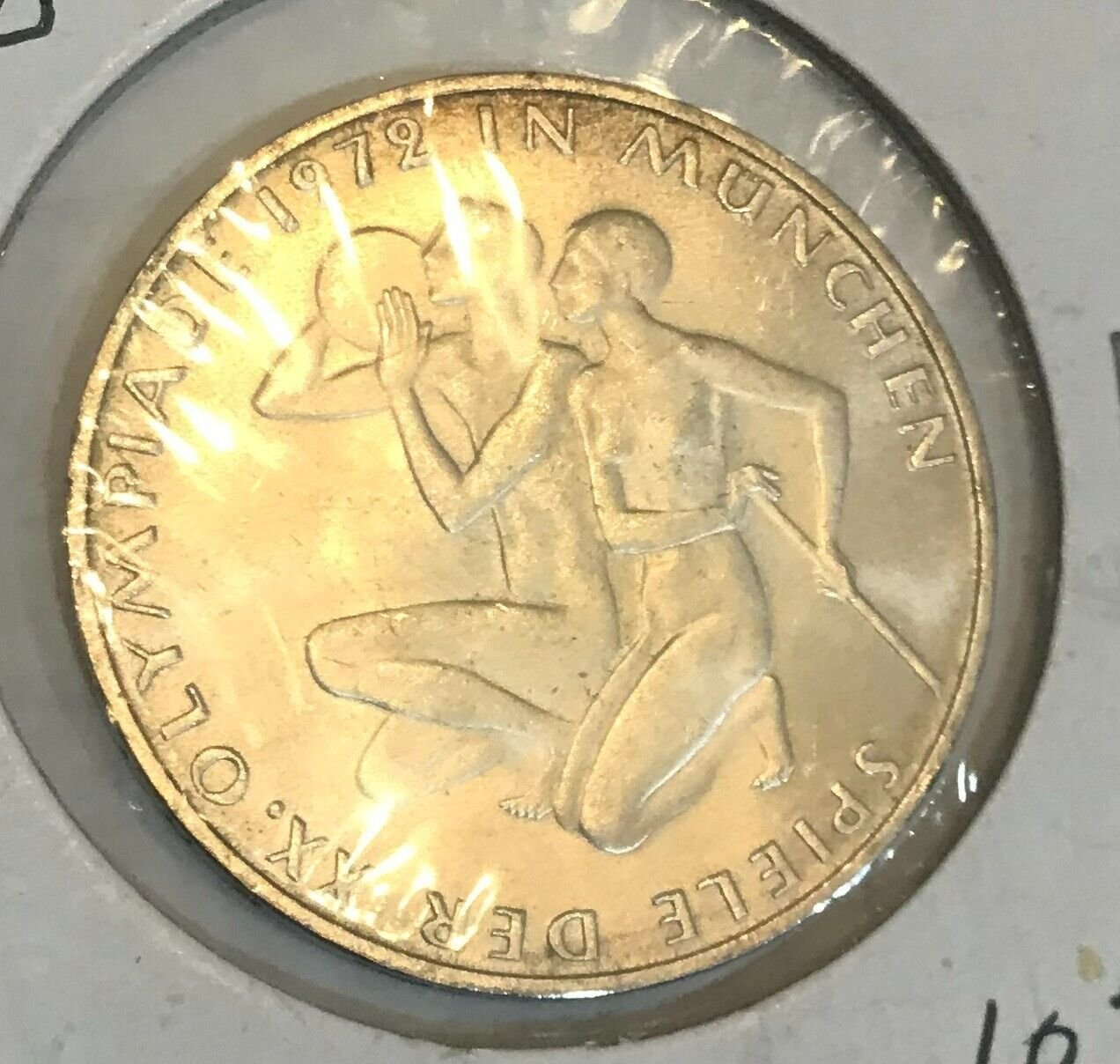 1972 G Germany Large Silver 10 Marks Munchen Olympics Athletes