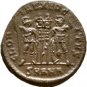 Ancient Rome Constantine I 306-337 AD AE Follis ANTIOCH Soldiers/Standards