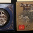2002 Canada  Large Silver  $1-Golden Jubilee -Nice Box