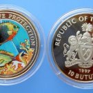1997 Gambia Large Color Proof  10 Bututs-Tropical fish
