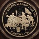 Scarce Antigua & Barbuda 1982 Large Silver Proof 30$ Washington Yorktown-Cannon