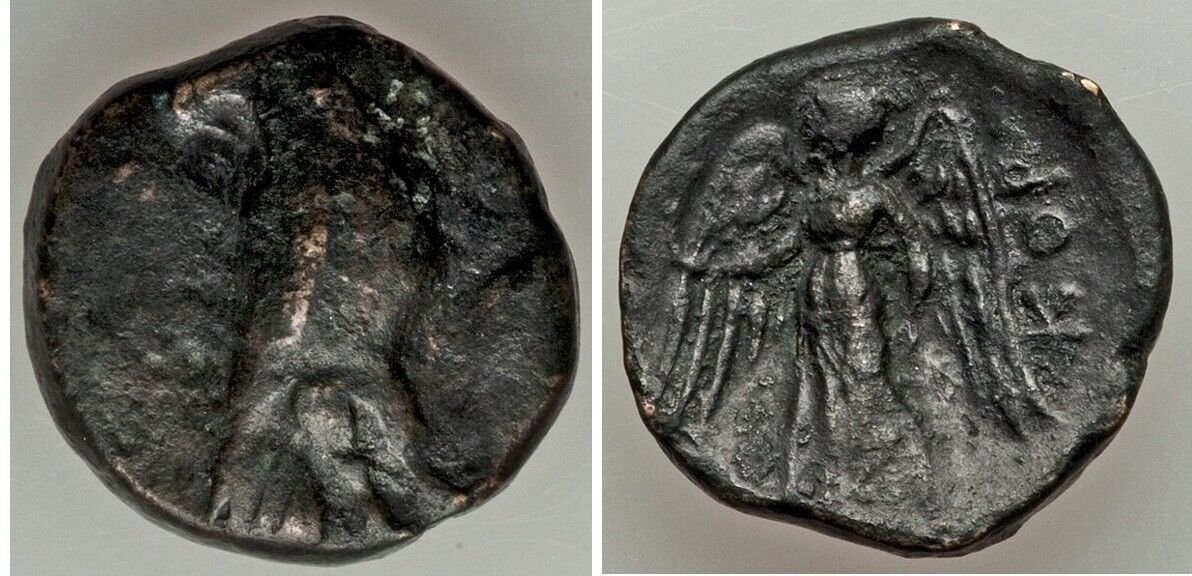 Ancient Greece 4th-3rd century BC Corcyra AE- Eagle / Nike