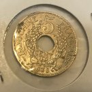1938 French Indo China 5 cent