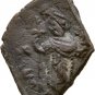 Ancient Byzantine 641-668 CONSTANS II BEARDLESS CONSTANTINOPLE Crown AE Follis#9