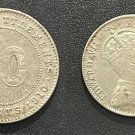 1910 Straits Settlements Silver 10 Cent-Nice