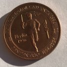 Rare 1996 Peru Large Copper pattern 20 S Olympic .Flame T1