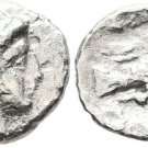 Ancient Greece 338-308 BC Euboea CHALKIS Silver hemidrachm Nymph Eagle hare