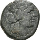 Scarce Ancient Greece  187-131 BC MACEDON THESSALONICA DIONYSOS GOAT AE #3