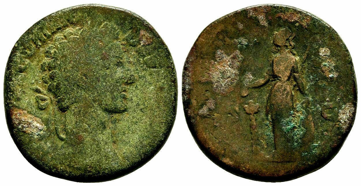Ancient Rome AD 179 Commodus Large Sestertius Minerva