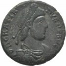 Ancient Rome Gratian 378-383 AD Arles, Nummus 22 mm- Emperor-Victory #2