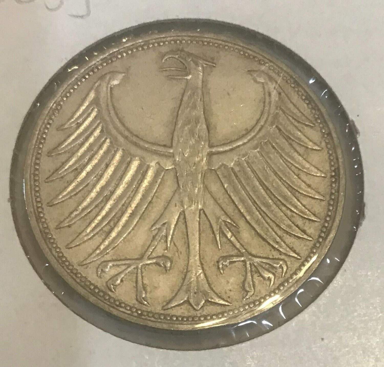 1965 J Germany Large Silver 5 marks
